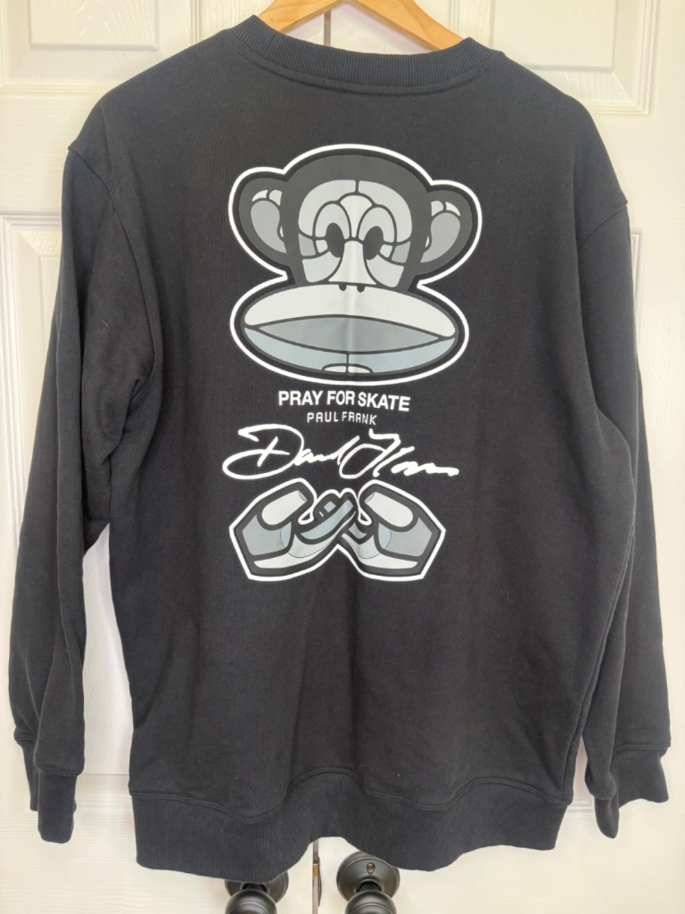 Paul Frank X David Flores A.NI.MA series Pray for Skate crewneck RARE!